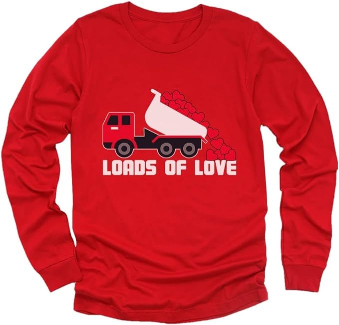 Loads of Love Gifts for Tractor Lover Toddler Valentines Day Long Sleeve T-Shirt | Amazon (US)