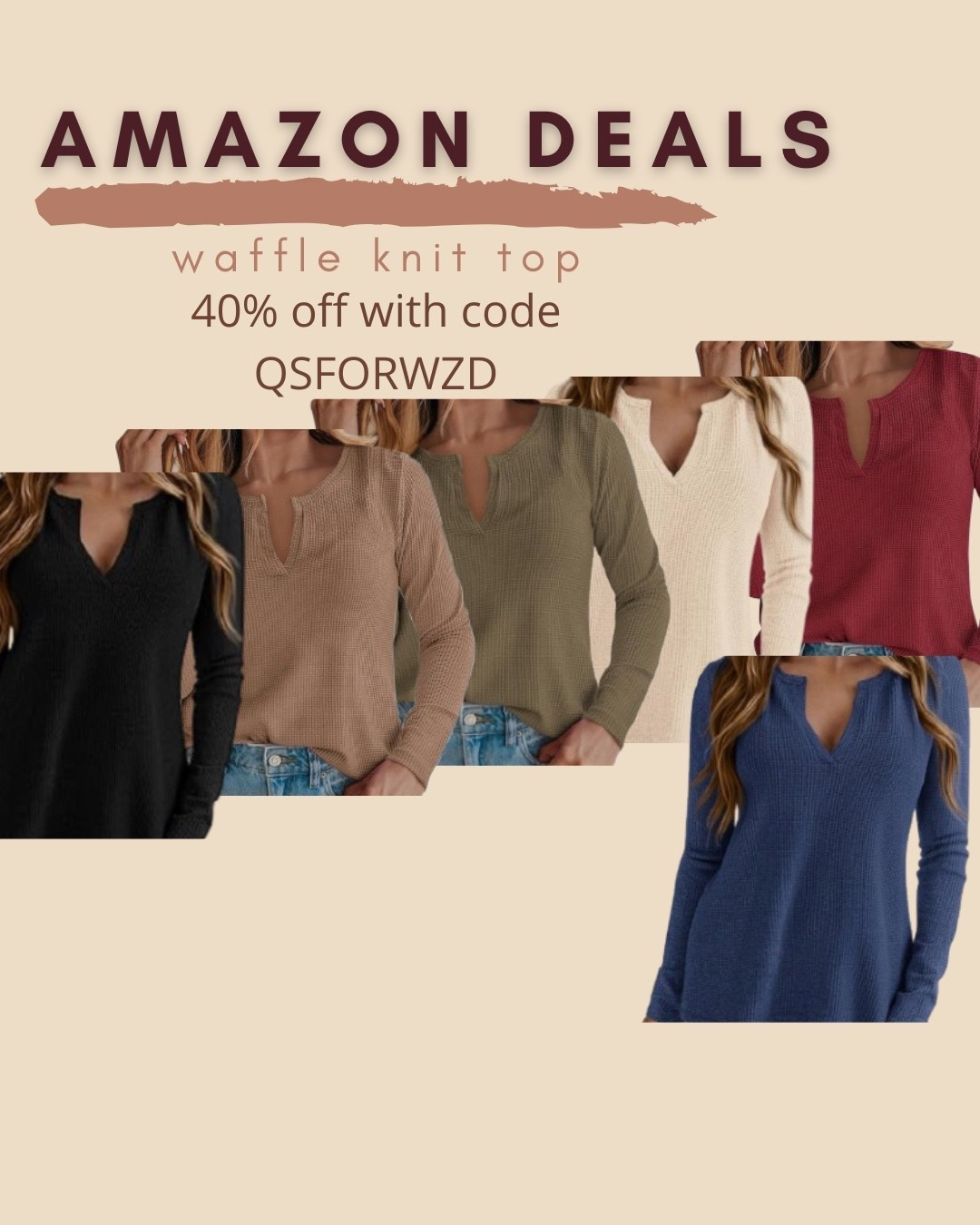 $9 ends 12/14

Amazon fashion
Amazon deals
Waffle knit top


#LTKFindsUnder50 #LTKSaleAlert