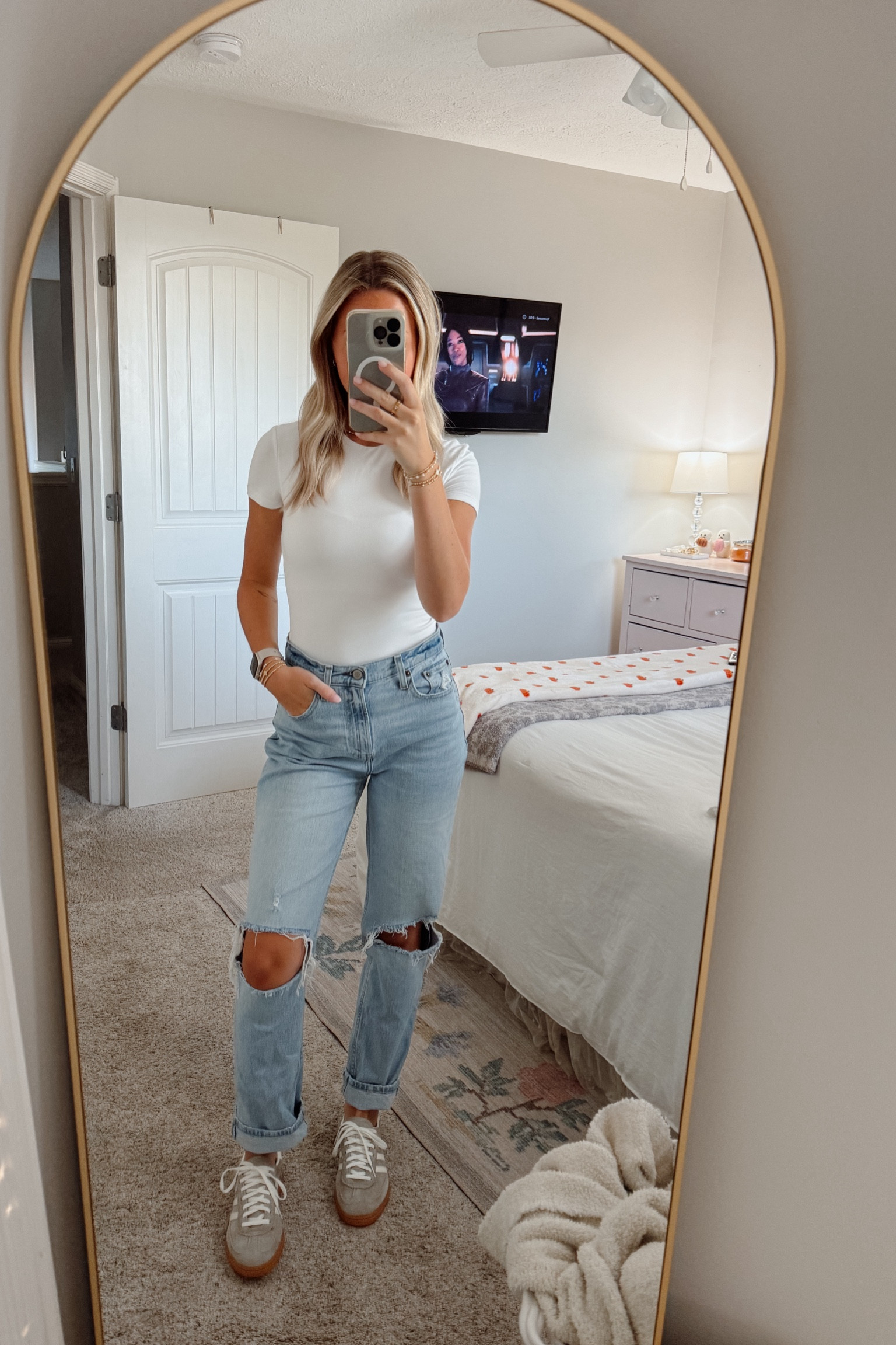 casual college ootd | neutral outfit inspo | adidas handball spezial | minimalistic 

#LTKStyleTip #LTKFindsUnder100 #LTKShoeCrush