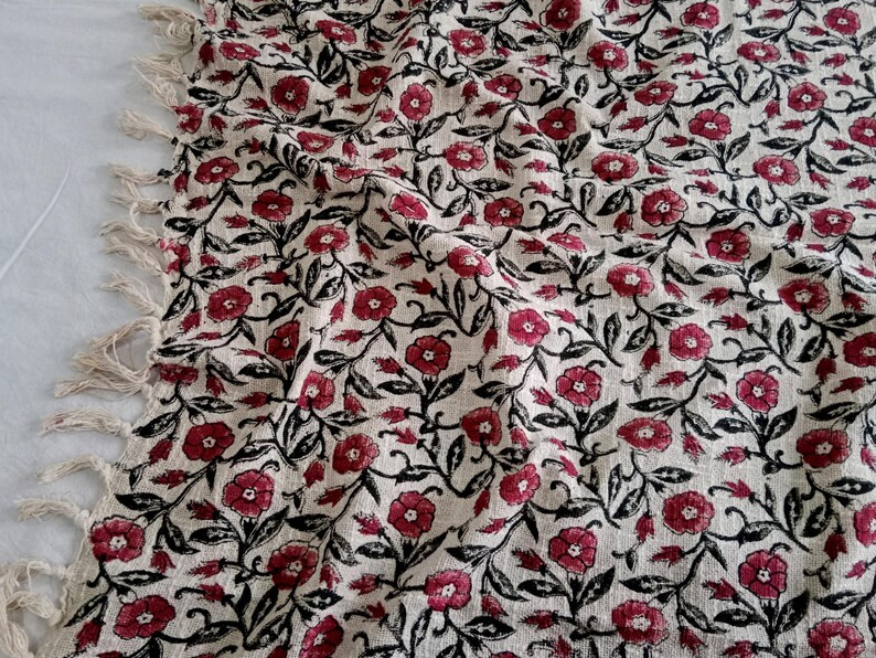 Handblock Throw and Cushion Cover Handmade Throw Handblock Print Throw Cotton Throw Sofa Décor R... | Etsy (US)