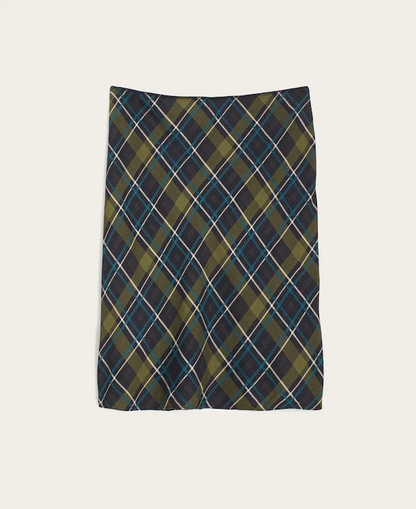Picot-Trim Midi Slip Skirt | Madewell