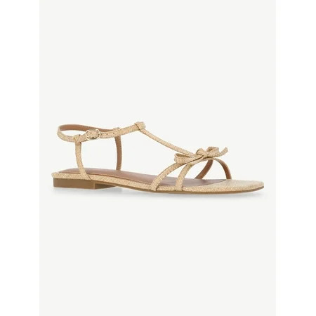 Free Assembly Women's Flat Sandals with Bow | Walmart (US)