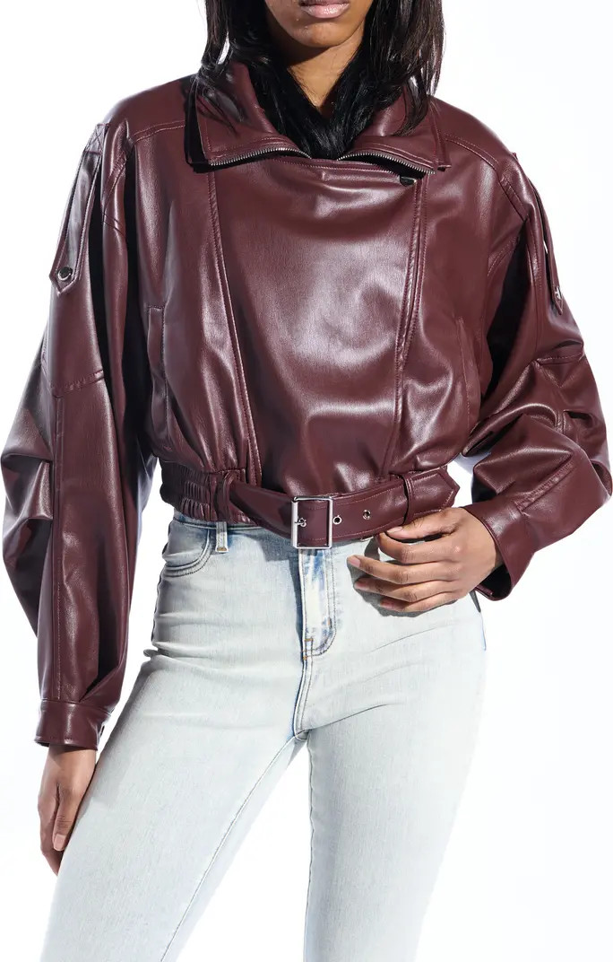 AZALEA WANG Faux Leather Moto Jacket | Nordstrom | Nordstrom