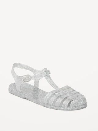 Shiny-Jelly Fisherman Sandals for Girls | Old Navy (US)