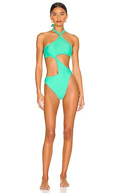 Tularosa Sadako One Piece in Mint Green from Revolve.com | Revolve Clothing (Global)