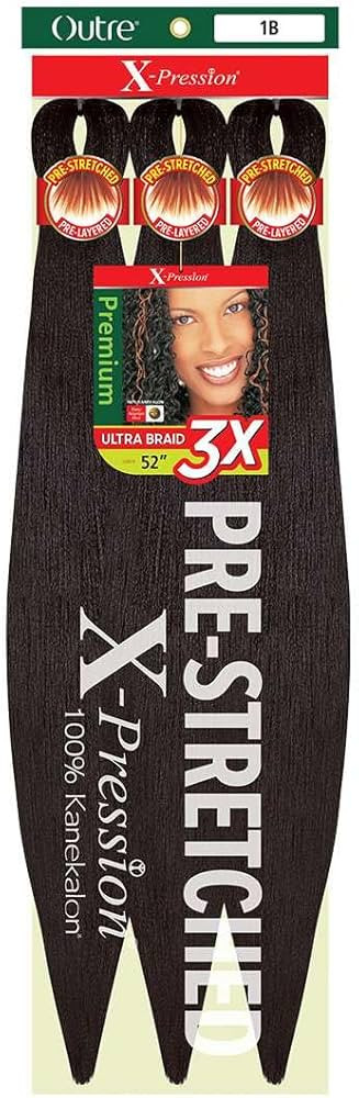 [2 PACK DEAL] Outre X-Pression Braid-Pre Stretched Braid 52" 3X 2 Packs (M27/30) | Amazon (US)