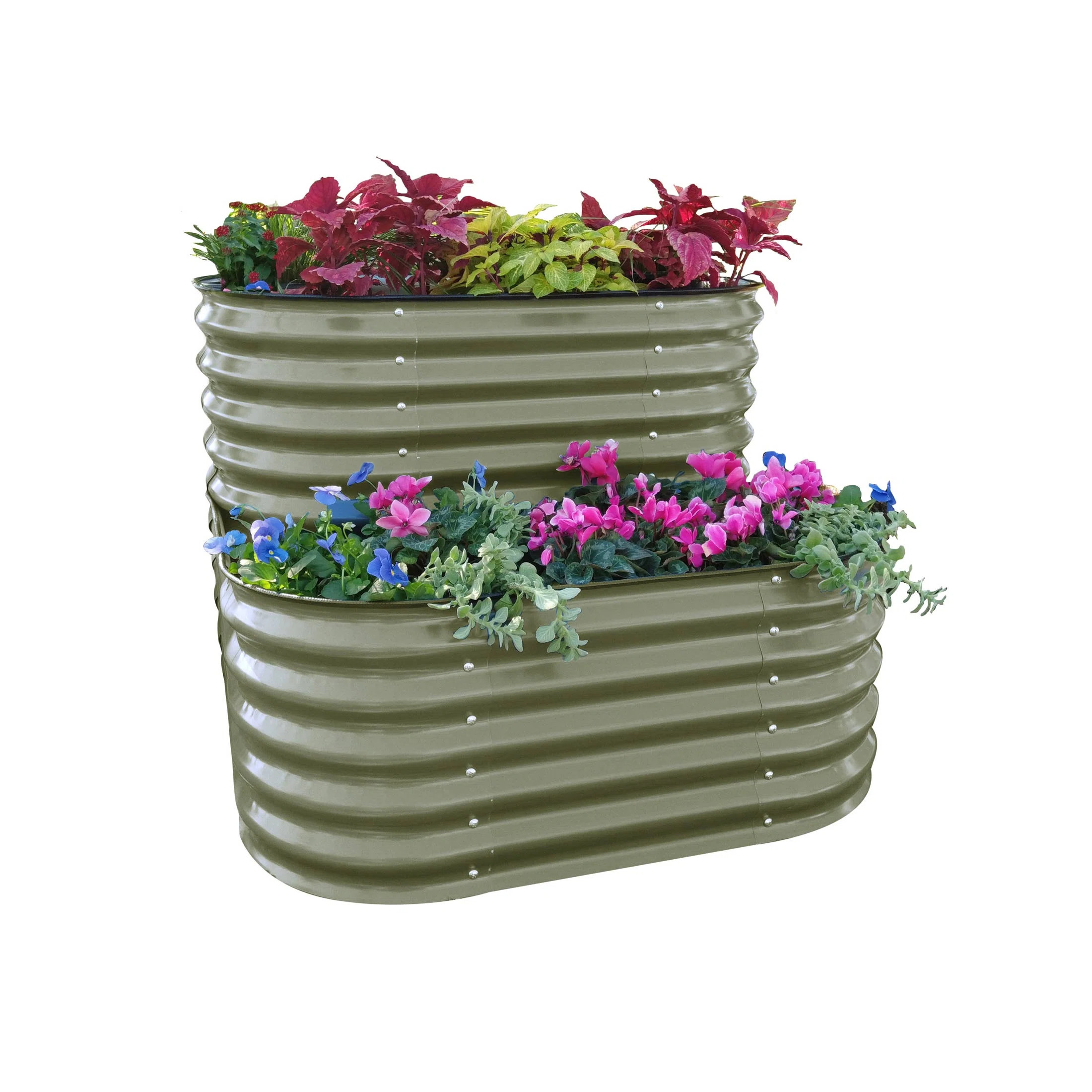 Cascading Metal Outdoor Raised Garden Bed | Wayfair North America