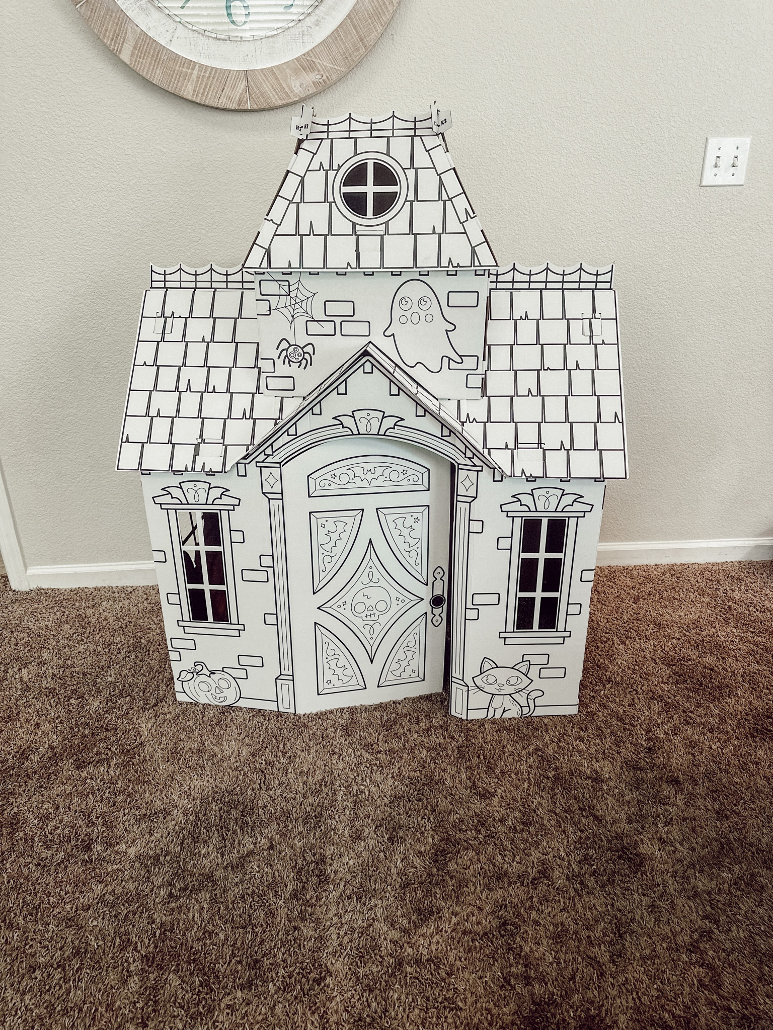This thing has kept by kids busy for HOURS. It's a life size Halloween haunted house that they can color. It's also good so my 2 1/2 year old doesn't keep coloring on my walls :) even my 12 yr old loved coloring it. #target #halloween #hauntedhouse #kidsactivities #targethalloween #kidshalloween #coloring 

#LTKHalloween #LTKkids #LTKfamily