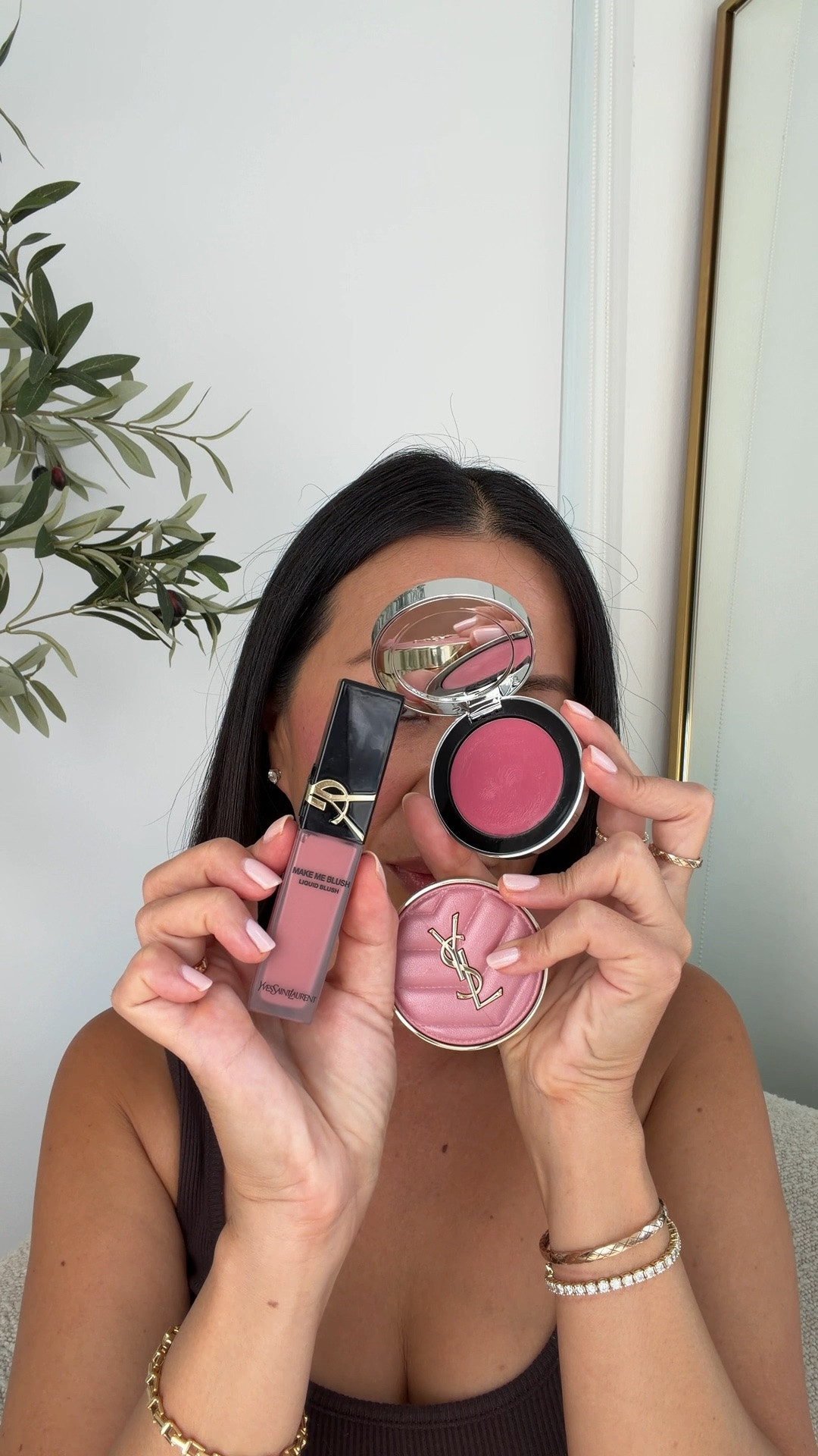 Swatching the newest blush from @yslbeauty! They just launched the Make Me Blush Cream Blushes and I picked up their iconic 44 Nude Lavallière to try.

I’m obsessed with this one for the natural creamy finish and perfect luminous glow. Also swatching it next to their other blush formulas in the same shade:

Make Me Blush Longwear Natural Glow Cream Blush

Make Me Blush 24H Buildable Powder Blush

Make Me Blush 12H Blurring Liquid Blush

They’re all slightly different in color even though they’re the same shade! Which one is your favorite? Are you team cream, powder or liquid?