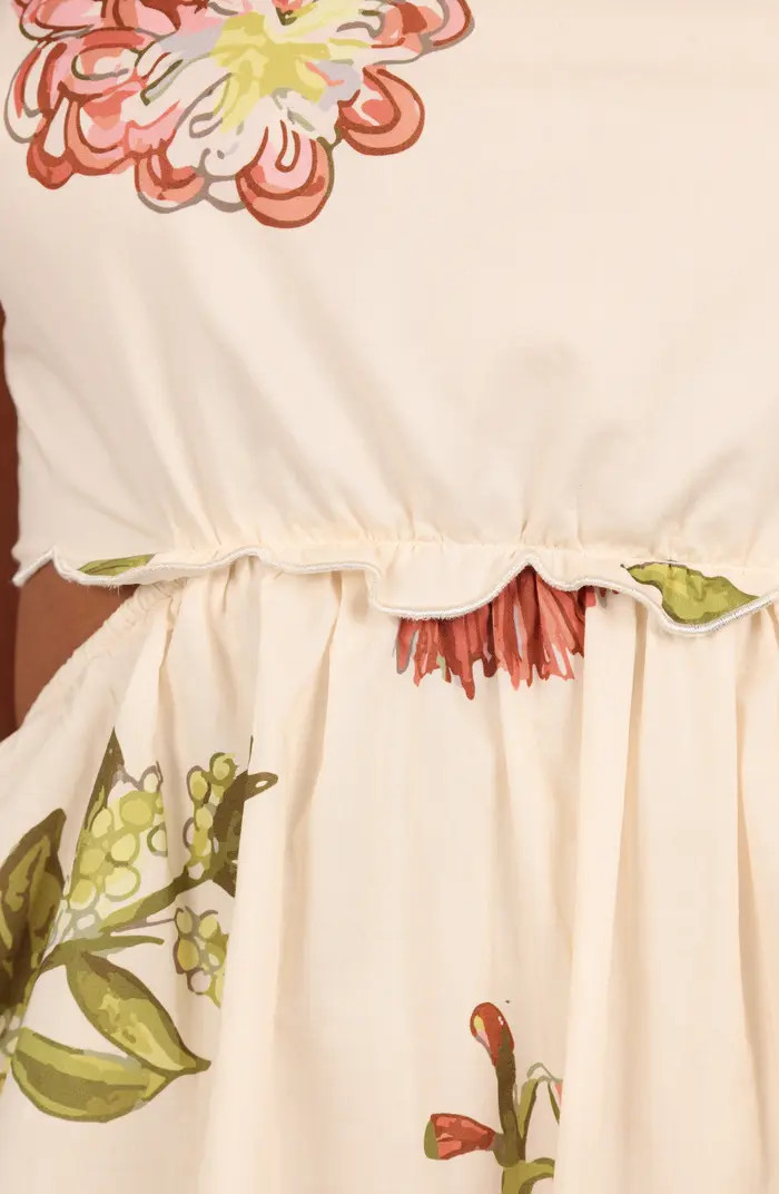 Adelaide Scallop Cutout Tie Strap Maxi Dress | Nordstrom