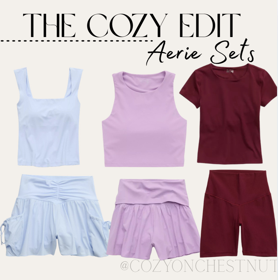 Aerie has come out with the cutest new sets!! I am loving the style and colors!! 

 #LTKgrwm #LTKootd #LTKmomlife