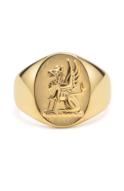 Nialaya Lion Crest Ring in Gold at Nordstrom, Size 11 | Nordstrom
