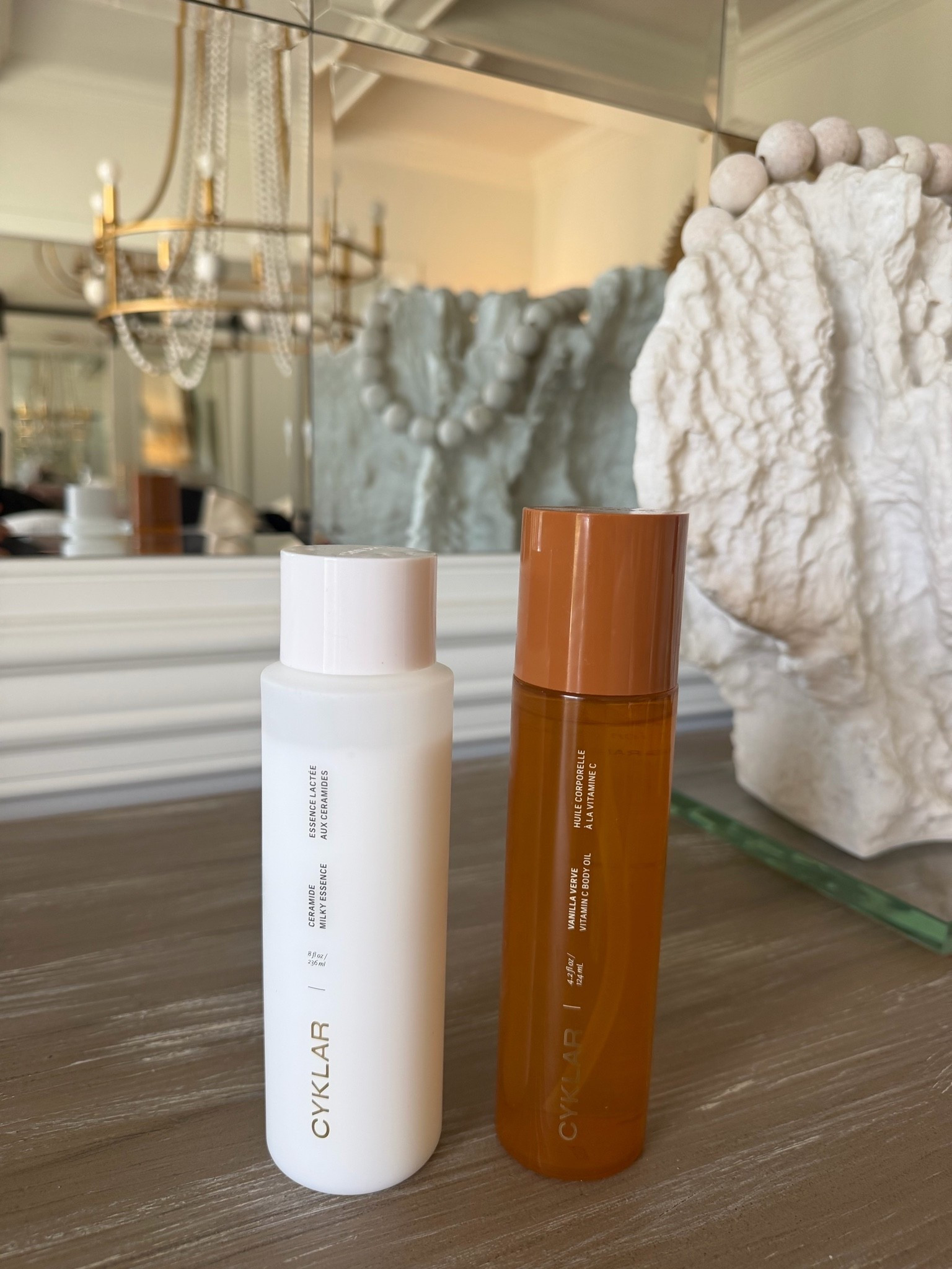 My morning body moisturizer duo. So good!