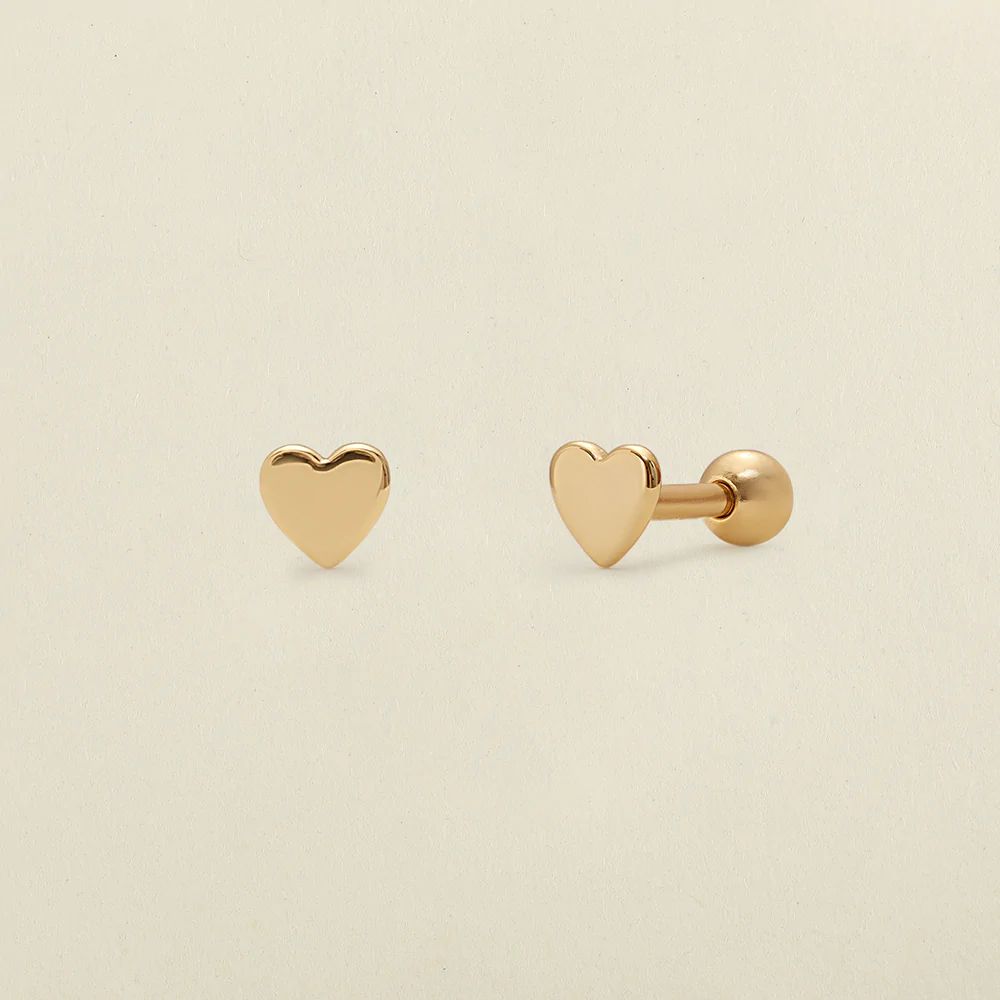 Heart Stud Earrings | Made by Mary (US)