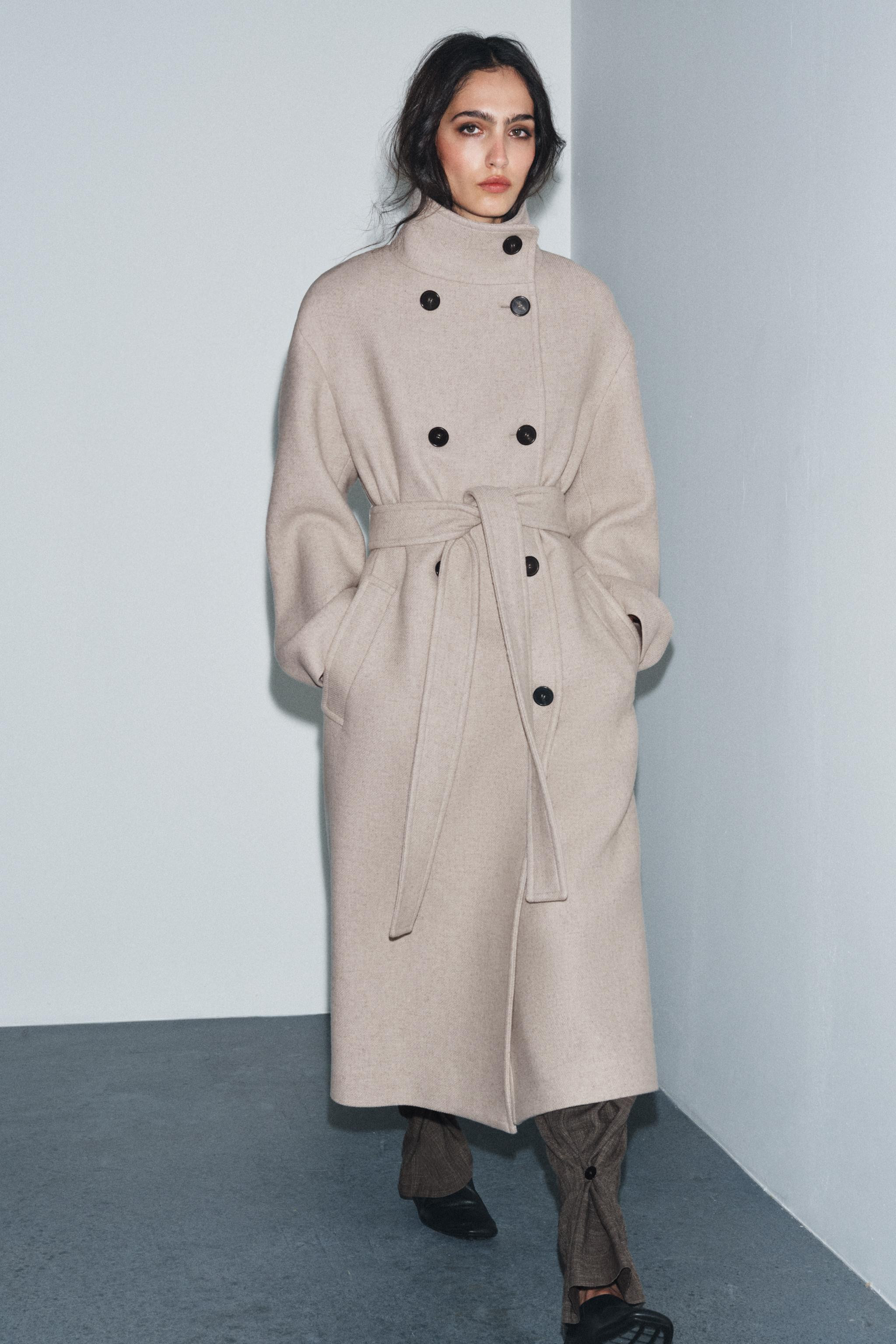 OVERSIZED HIGH-NECK COAT ZW COLLECTION LIMITED EDITION | Zara US