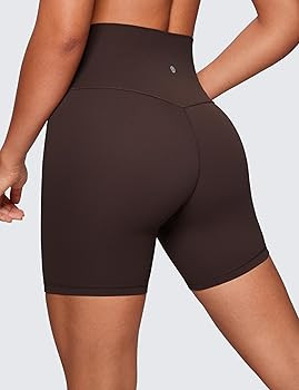 CRZ YOGA Womens ButterLuxe Biker Shorts 6 Inches - High Waisted Workout Running Volleyball Spande... | Amazon (US)