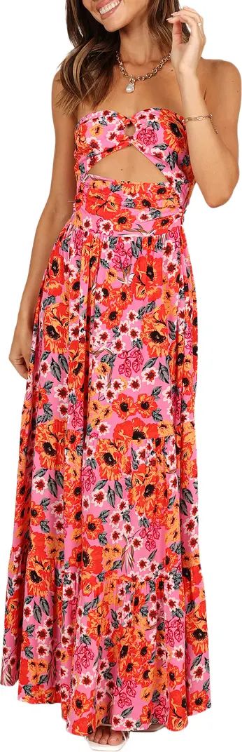 Sarai Floral Cutout Maxi Dress | Nordstrom