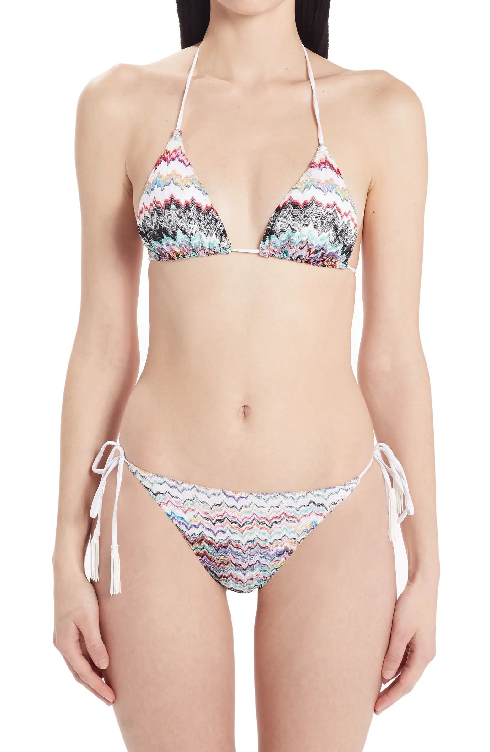 Zigzag Knit Two-Piece Swimsuit | Nordstrom