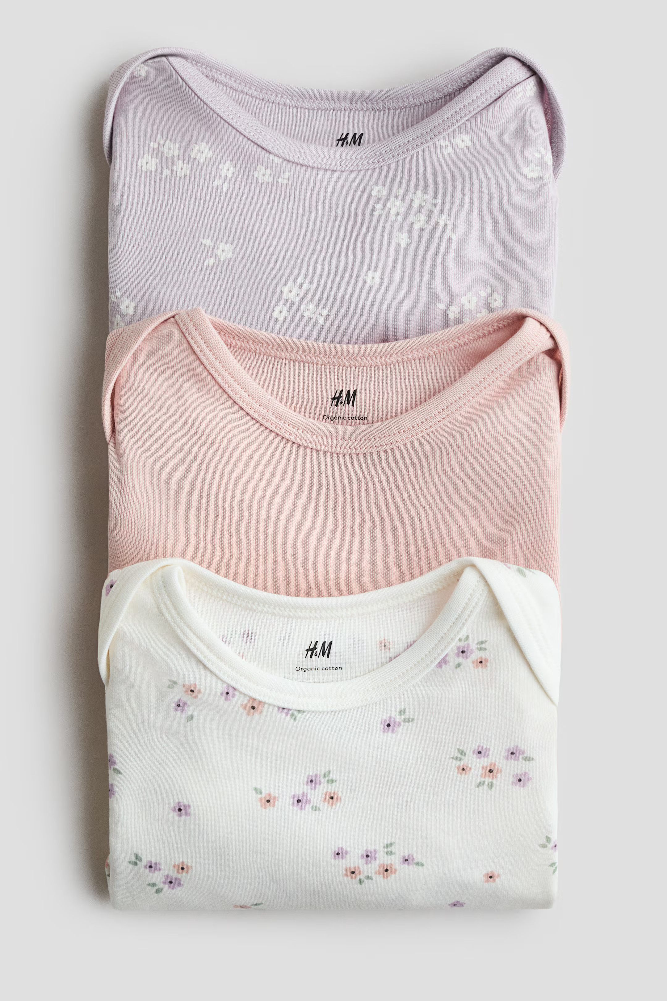 3-pack Printed Jersey Bodysuits | H&M (US + CA)