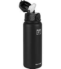 Fanhaw 20 Oz Kids Insulated Stainless Steel Water Bottle with Straw Lid, Leakproof & Anti-Dust Ev... | Amazon (US)