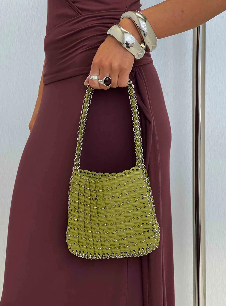 Hollywood Boulevard Shoulder Bag Green | Princess Polly US