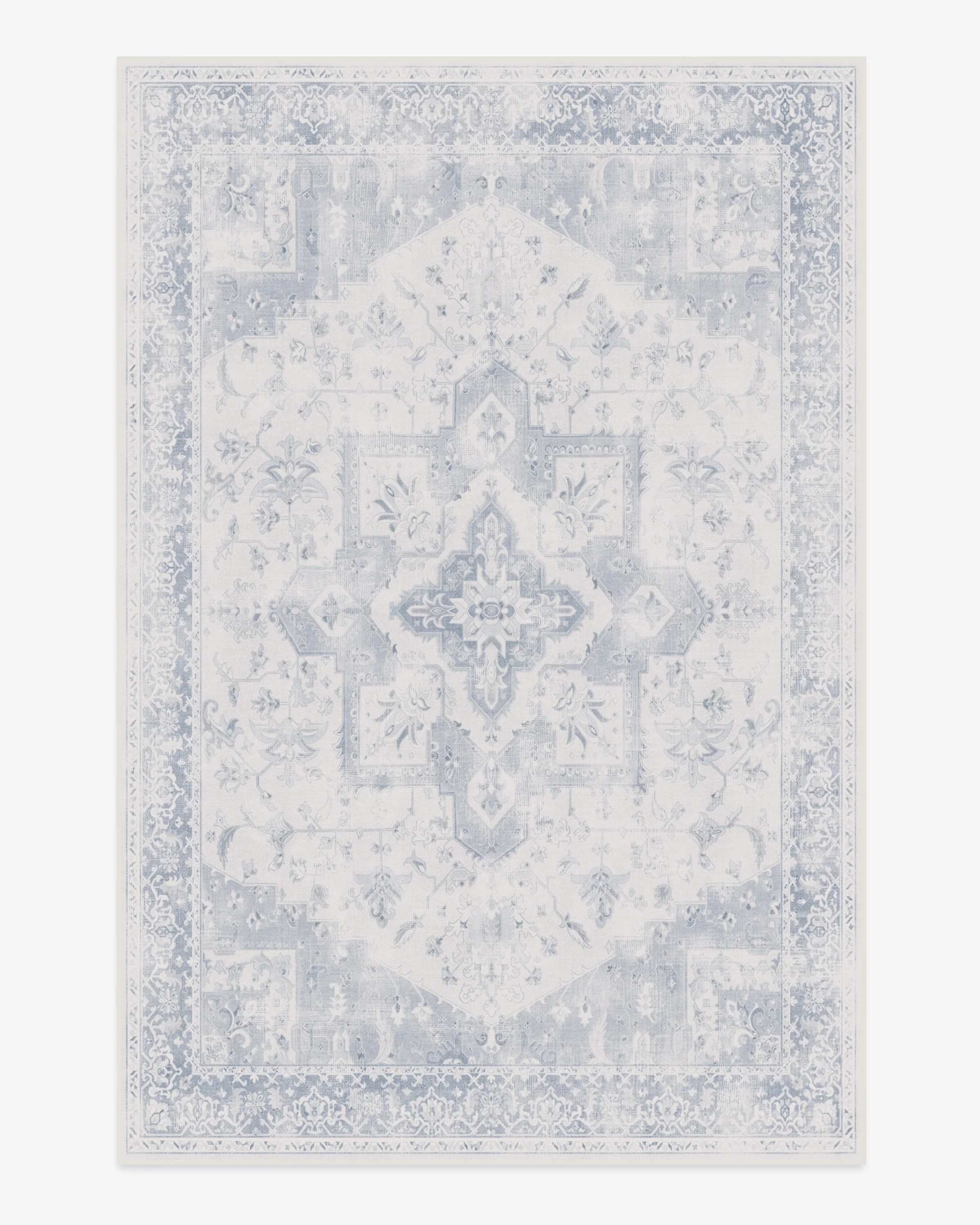 Kira Soft Blue Flatwoven Rug | Ruggable US | Ruggable
