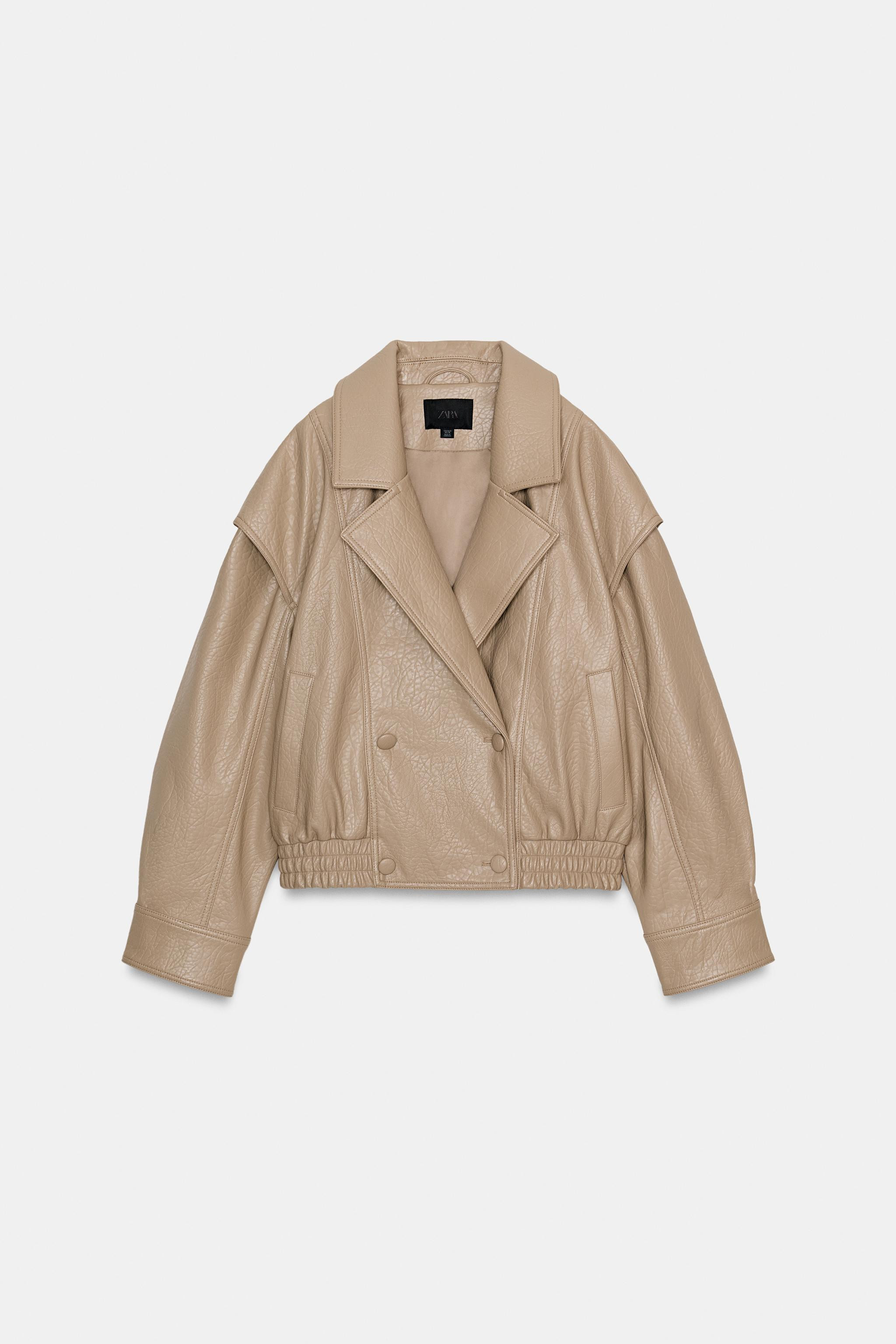 FAUX LEATHER BOMBER JACKET | Zara US