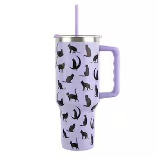 40oz. Purple & Black Stainless Steel Insulated Tumbler by Celebrate It™  | Michaels | Michaels Stores