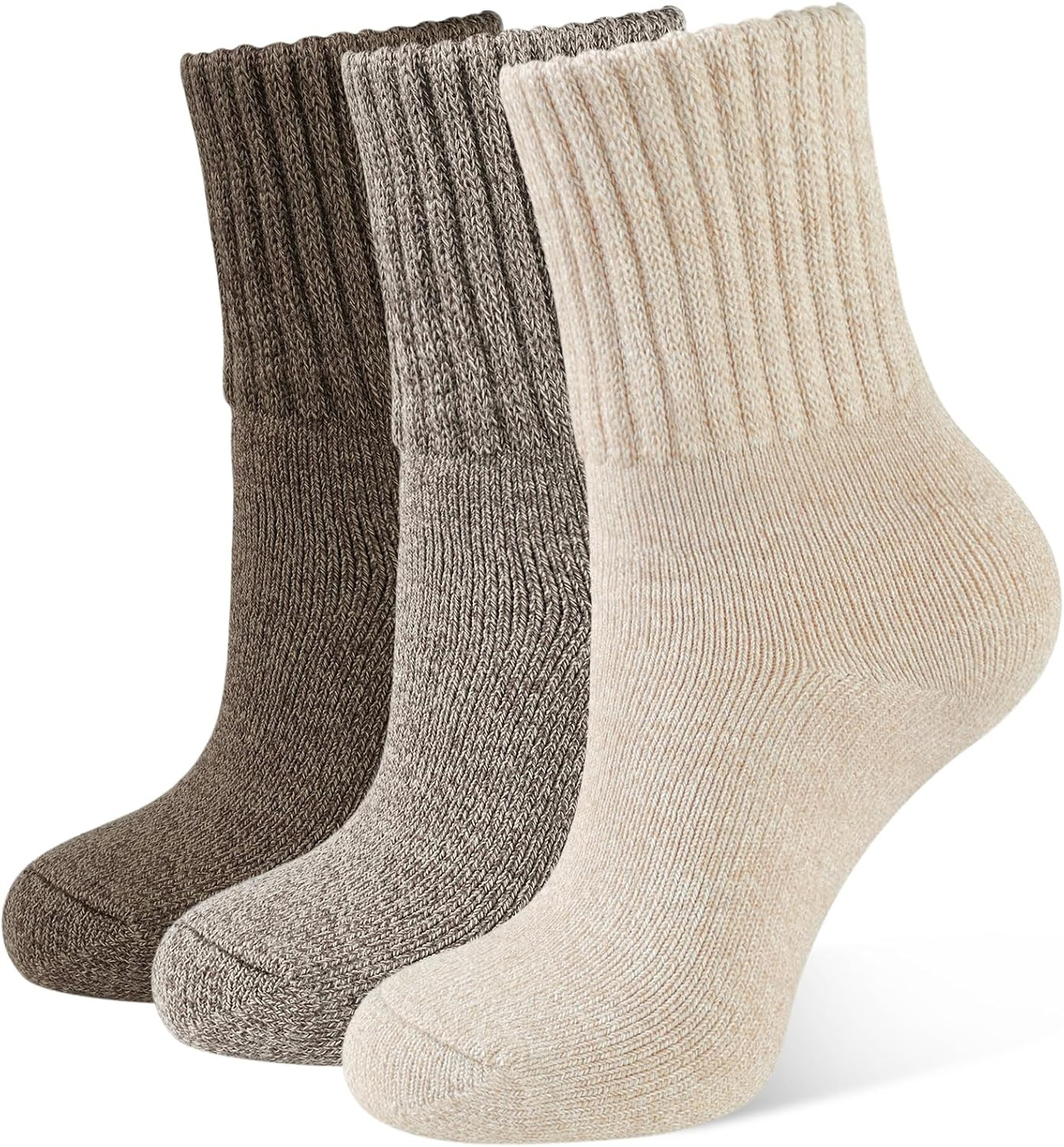 CLOSEMATE Boot Socks for Women Thick Warm Winter Crew Socks 3 Pairs | Amazon (US)