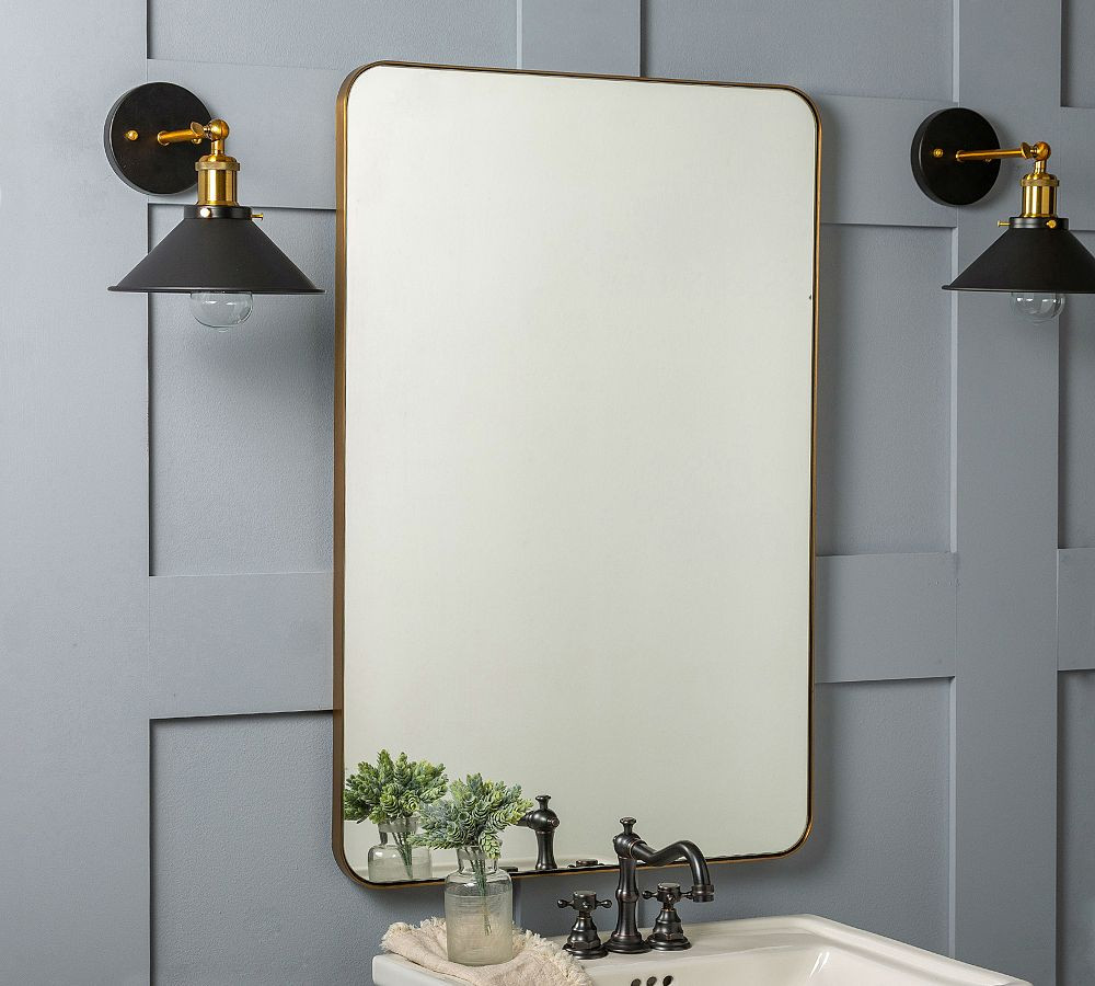 Slim Profile Rounded Edge Mirror | Pottery Barn (US)
