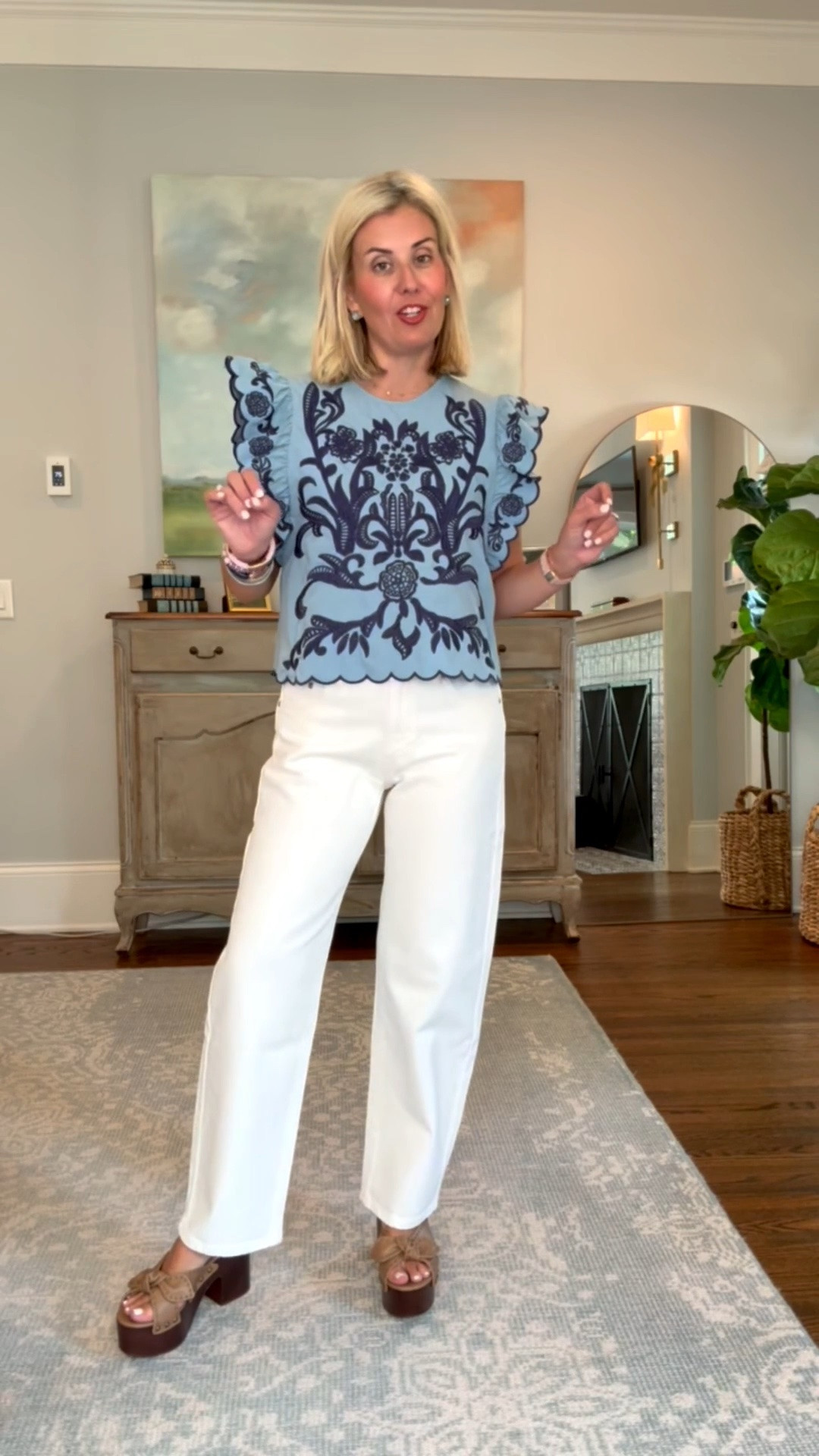 Top 30% off and more up to 50% off pre-fall pieces already on sale!! 

Have you ever seen a more yes top?!? I'm in small top, 26 jeans and 8 shoes. 

*code mixandmatch15 for 15% off your 1st order at Avara

#LTKOver40 #LTKmomlife #LTKstorytime