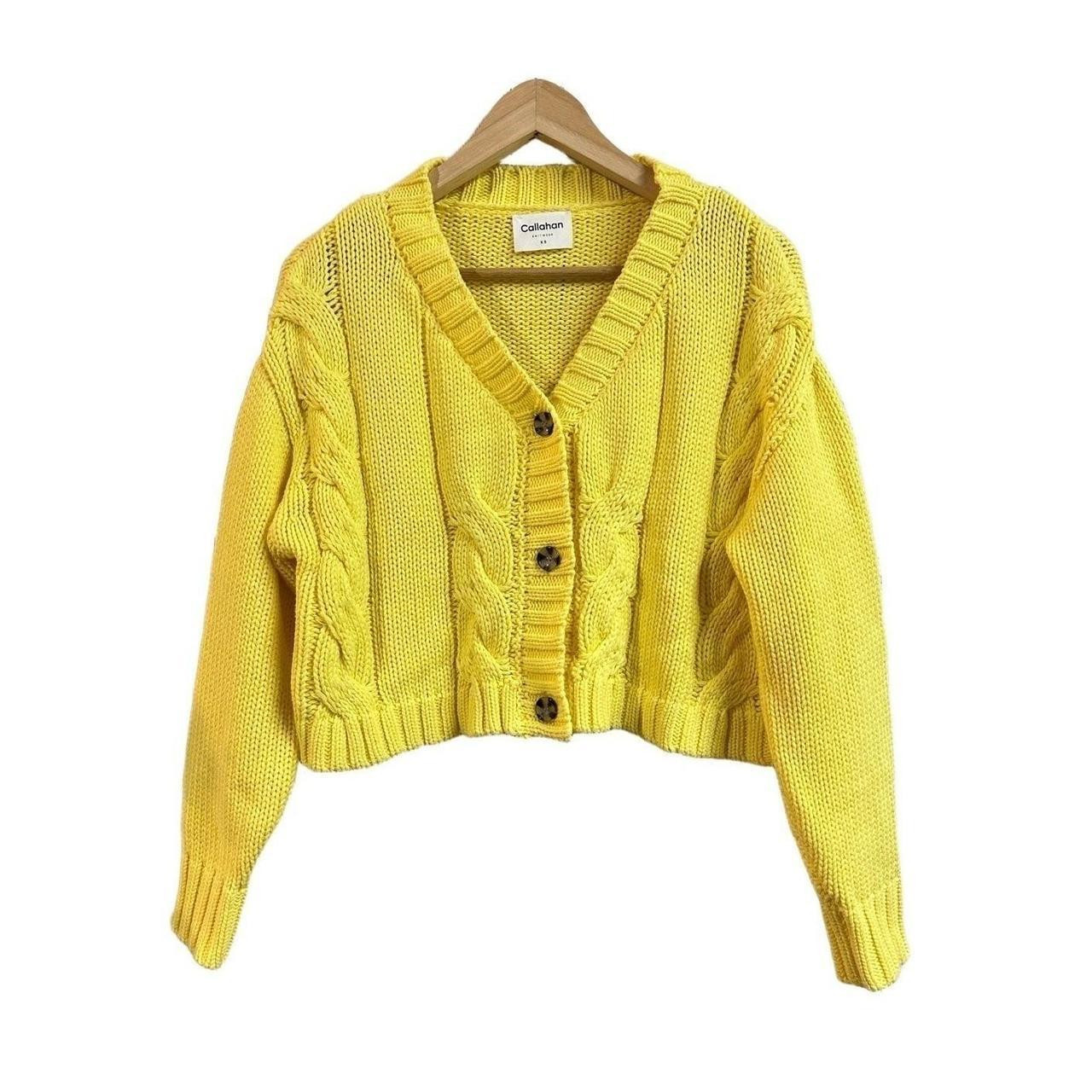 Callahan Women's Cardigan - Yellow - 28D | Depop US