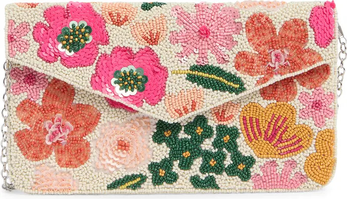Collection XIIX Beaded Pop Floral Clutch | Nordstromrack | Nordstrom Rack