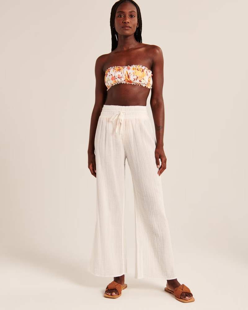 Gauzy Beach Coverup Pant | Abercrombie & Fitch (US)