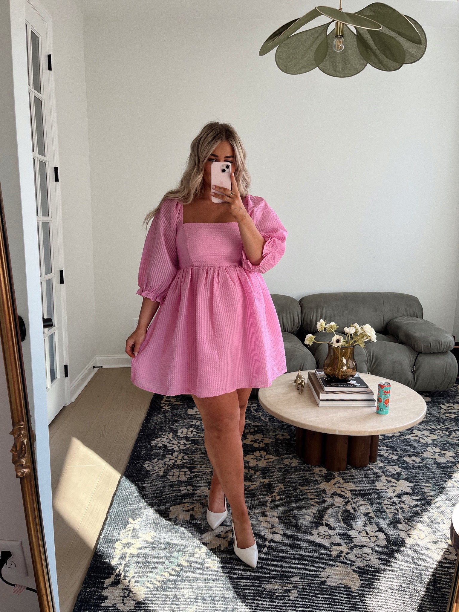 Prettiest dress for spring🩷 I am in a large #marshalls #springdress 

#LTKmidsize #LTKstyletip