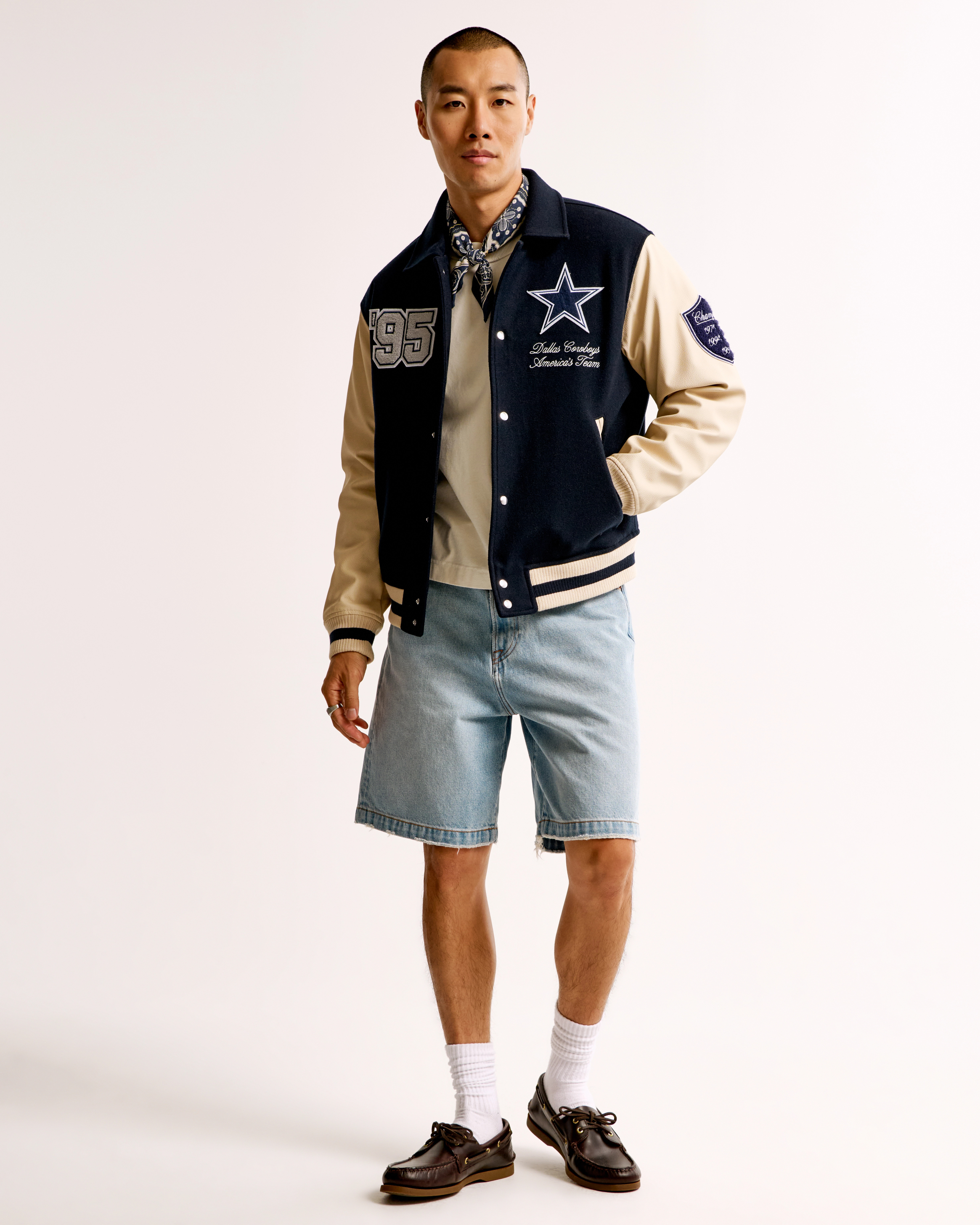 Dallas Cowboys Varsity Bomber Jacket | Abercrombie & Fitch (US)