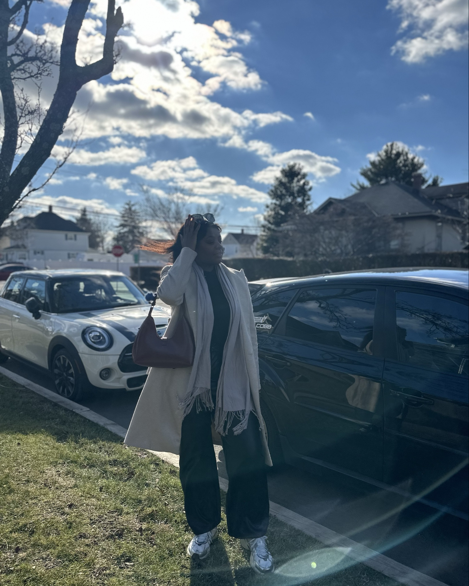 Here’s how I ACTUALLY stayed warm with NY temperature drop while still looking cute with my coat open😅

- Layer! These should be thin enough t to add and remove with ease and the quality should naturally keep you warm

- Colors! It no shocker that black is great for protection with psychology but it also attract what little sun we had

-Good vibes, where we are surrounded by great company we already feel the warmth 
#mentallfashion #shein #nike #winterlooks

#LTKMidsize #LTKStyleTip #LTKFindsUnder50