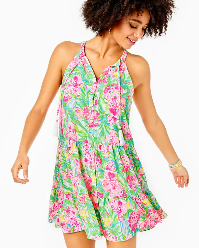 Carolane Lileeze Halter Swing Dress | Lilly Pulitzer
