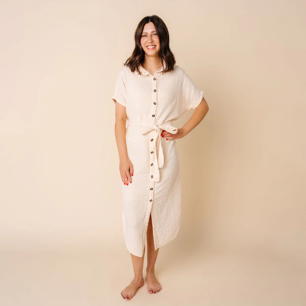 The Everyday Dress - Cream | Lou Lou & Company