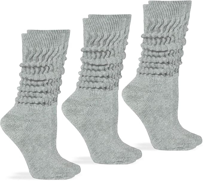 Jefferies Socks Womens Slouch Cotton Knit Socks 3 Pair Pack | Amazon (US)