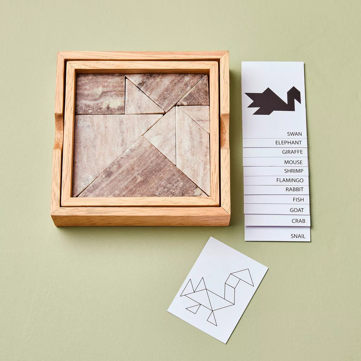 Marble & Wood Tangram Puzzle - Hearth & Hand™ with Magnolia | Target