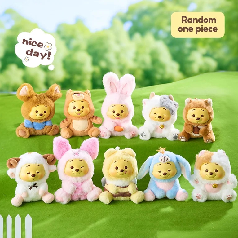 MINISO Disney Winnie the Pooh Naughty Party Blind Box, Vinyl Plush Pendant Collectible Toy, Rando... | Walmart (US)