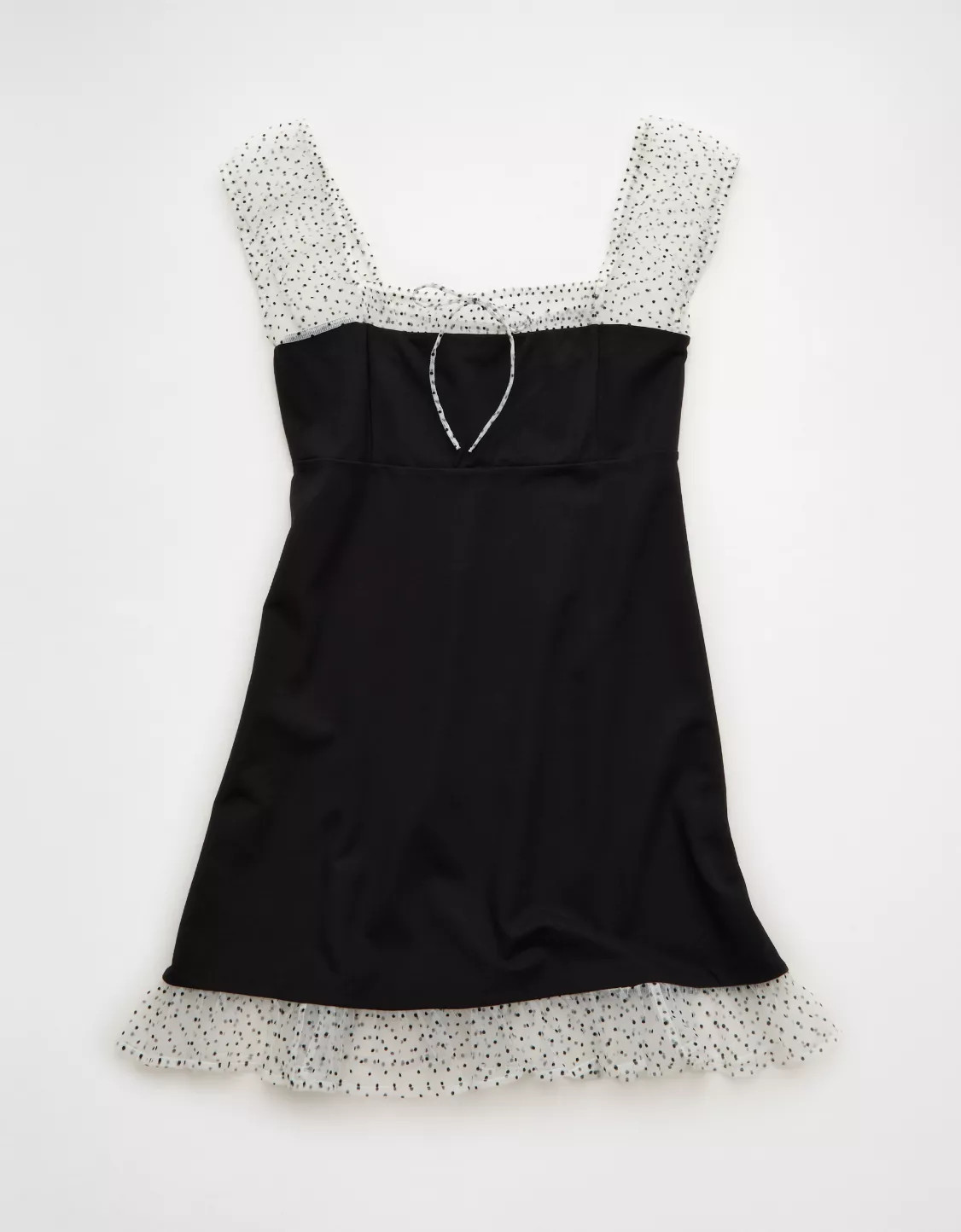 AE Cap Sleeve Tie-Front Mini Dress | American Eagle Outfitters (US & CA)