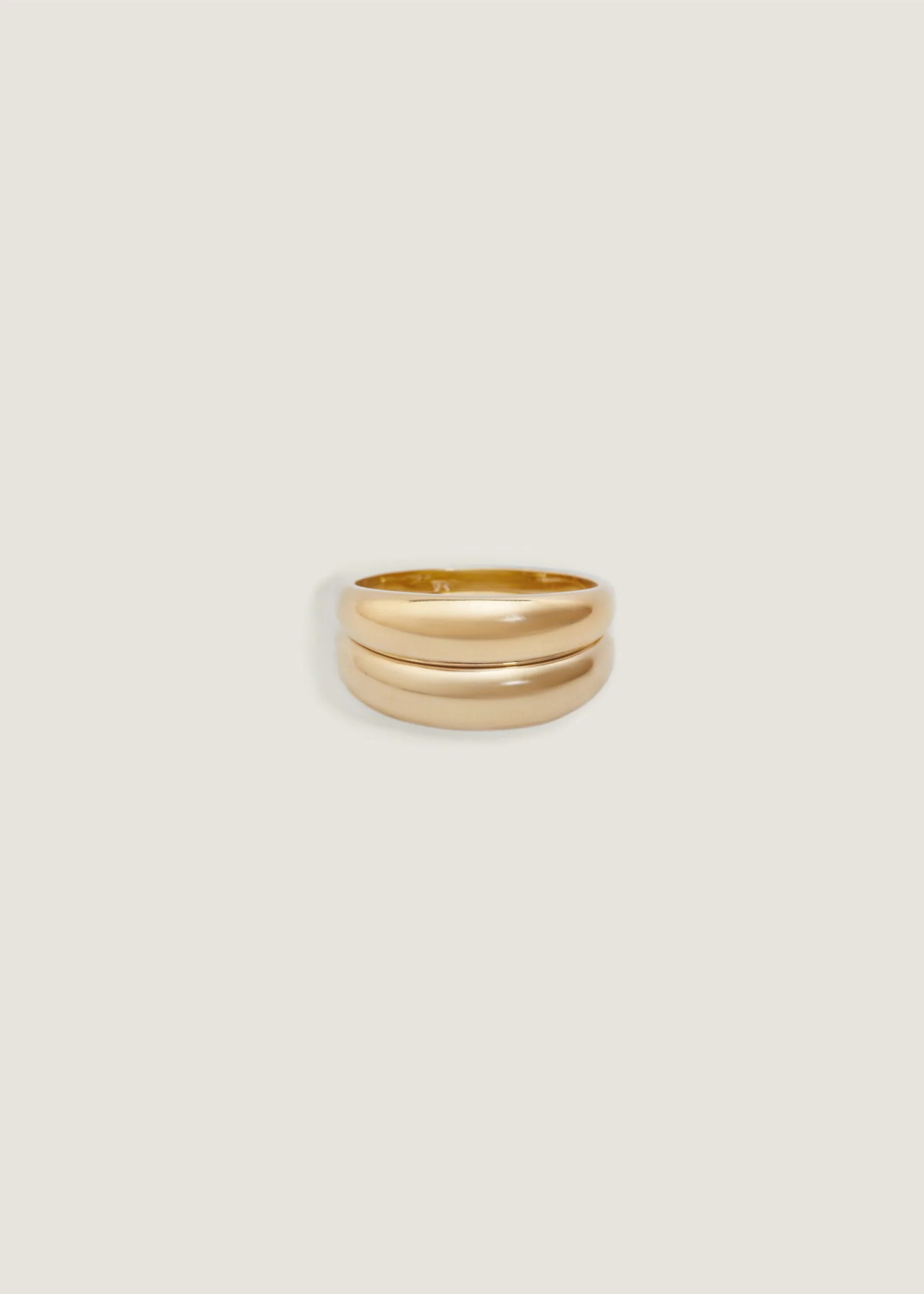 Double Dare To Love Dome Ring (Gold & Gold) | Kinn