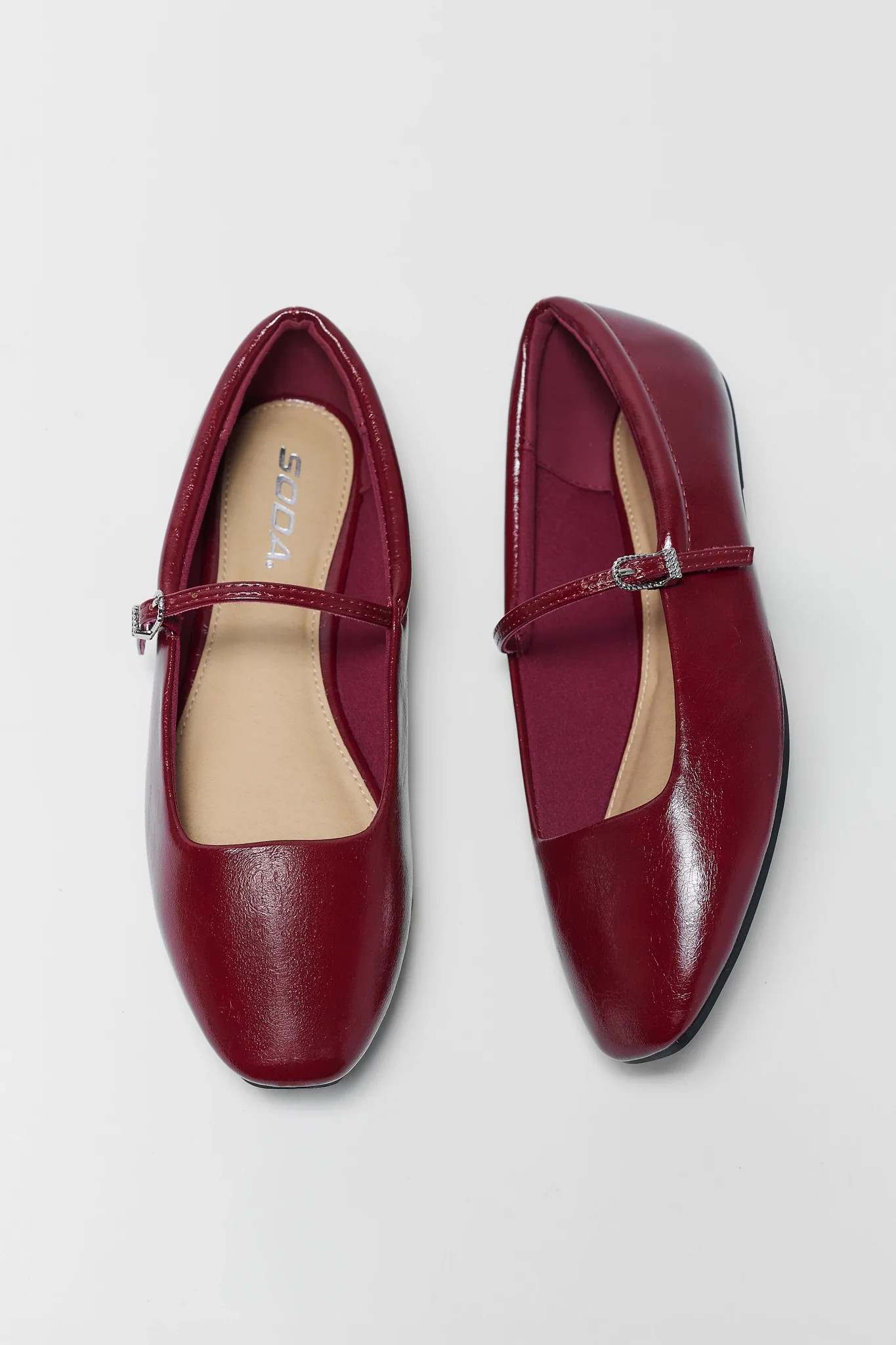 Red Patent Ballet Flats | Avara