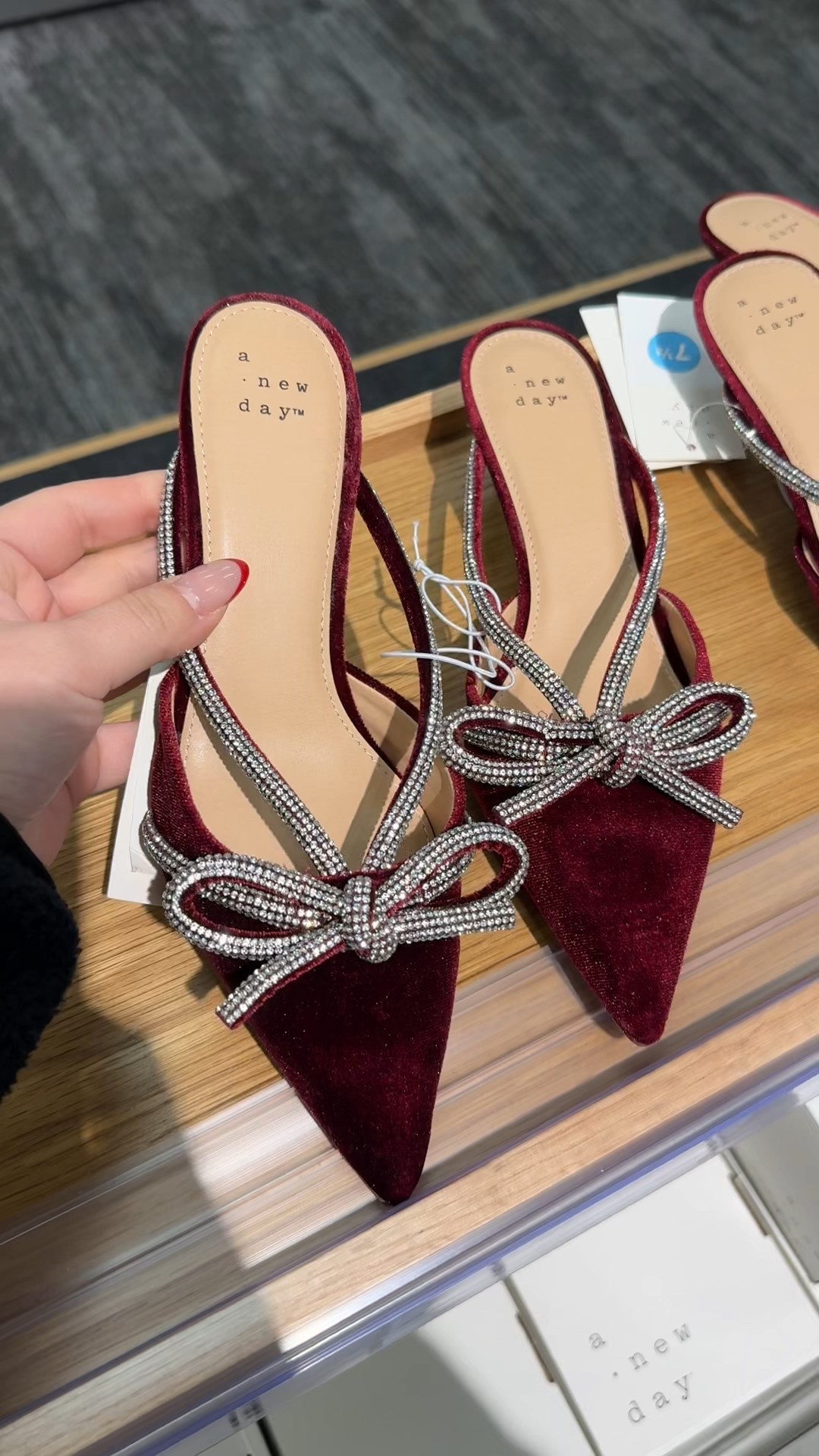 How fabulous are these kitten heels?!?!? So perfect for the holidays with the beautiful burgundy velvet & sparkly bows!! So pretty!!! #heels #shoes 

#LTKFindsUnder50 #LTKGiftGuide #LTKHoliday