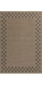 Loloi Chris Loves Julia Providence Collection PRC-01 Natural/Charcoal 7'-6" x 7'-6", .12" Pile He... | Amazon (US)