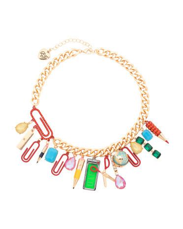Charm School Statement Necklace | TJ Maxx