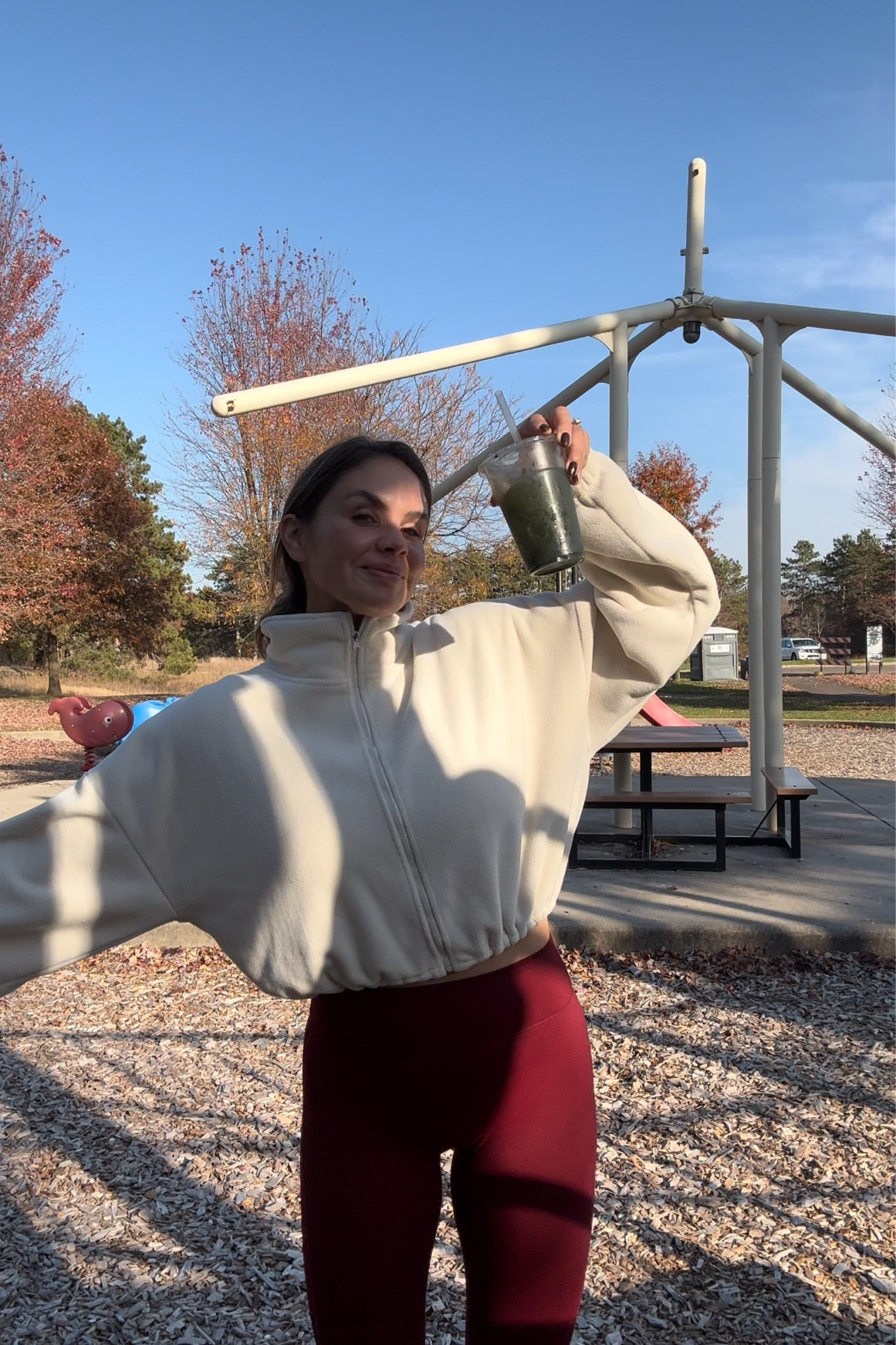 Fav fleece, have it in several colors! Wearing a M. Pants are milkstain brand, linked similar color. 

#LTKSeasonal #LTKshoecrush #LTKfitness
