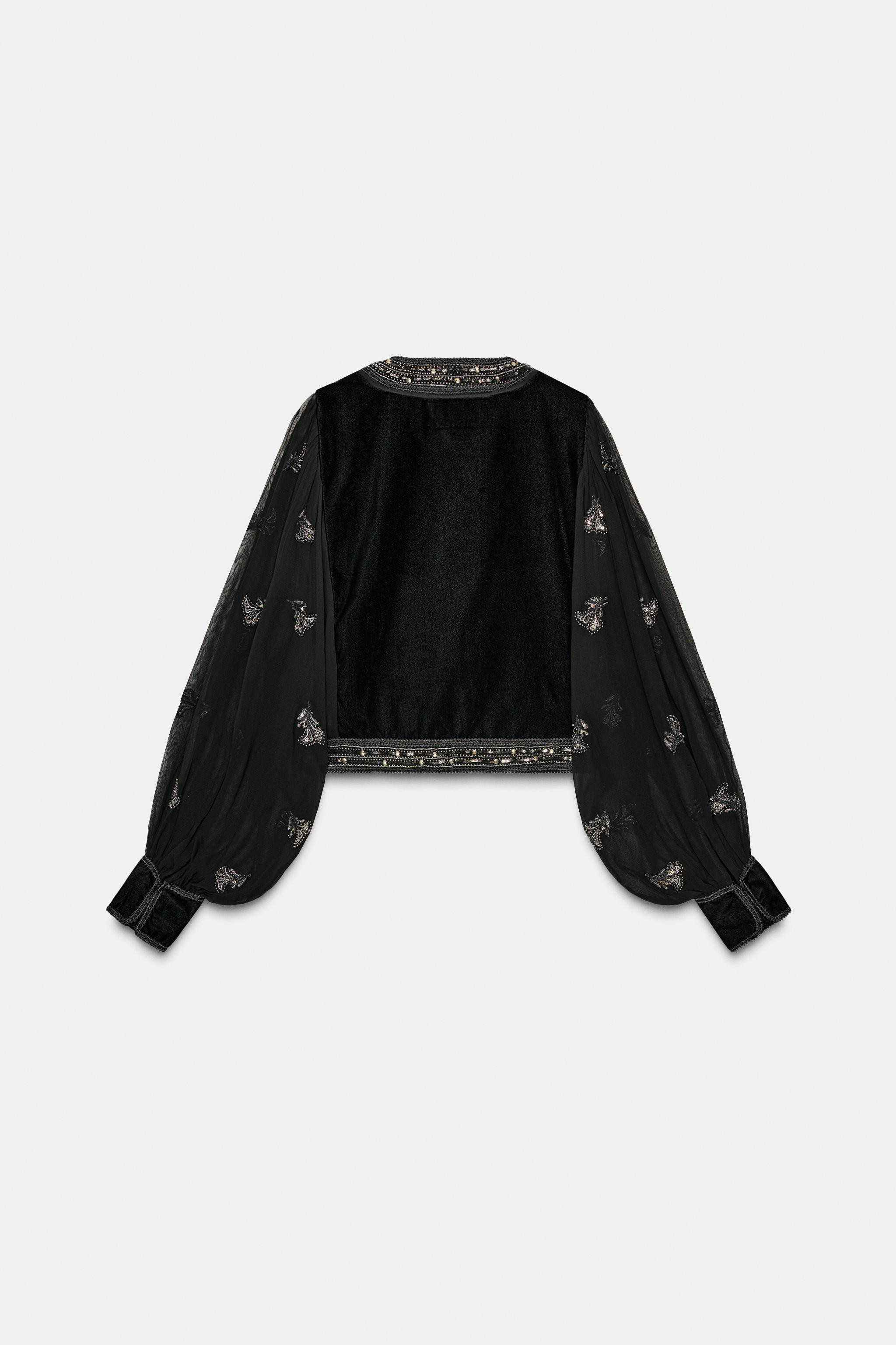 ZW COLLECTION LIMITED EDITION EMBROIDERED CROPPED JACKET | Zara UK